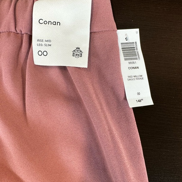 Babaton Conan Pant Red Willow Size 00 NWT - Picture 5 of 10